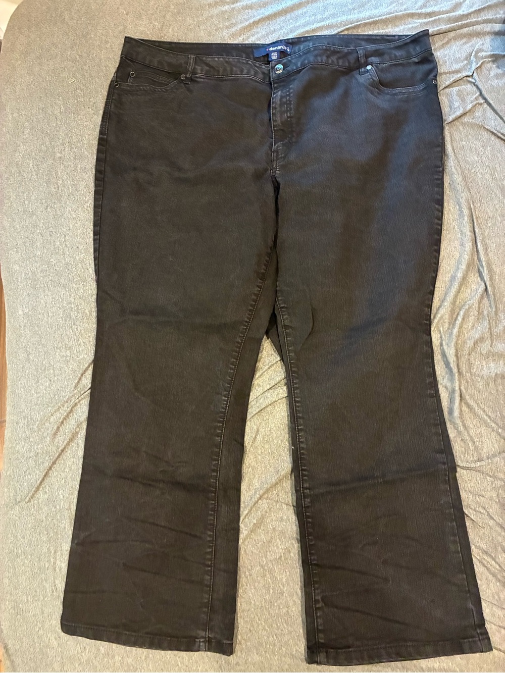 Denim 24/7 Black Flare Wide Leg Jeans